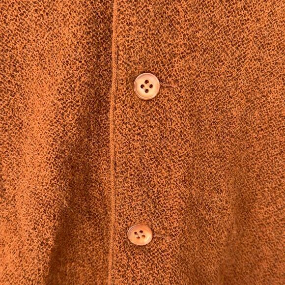 VTG 60s/70s Jantzen 3 Under Dave Marr Grandpa Cardigan burnt orange Sz XL - Picture 5 of 9